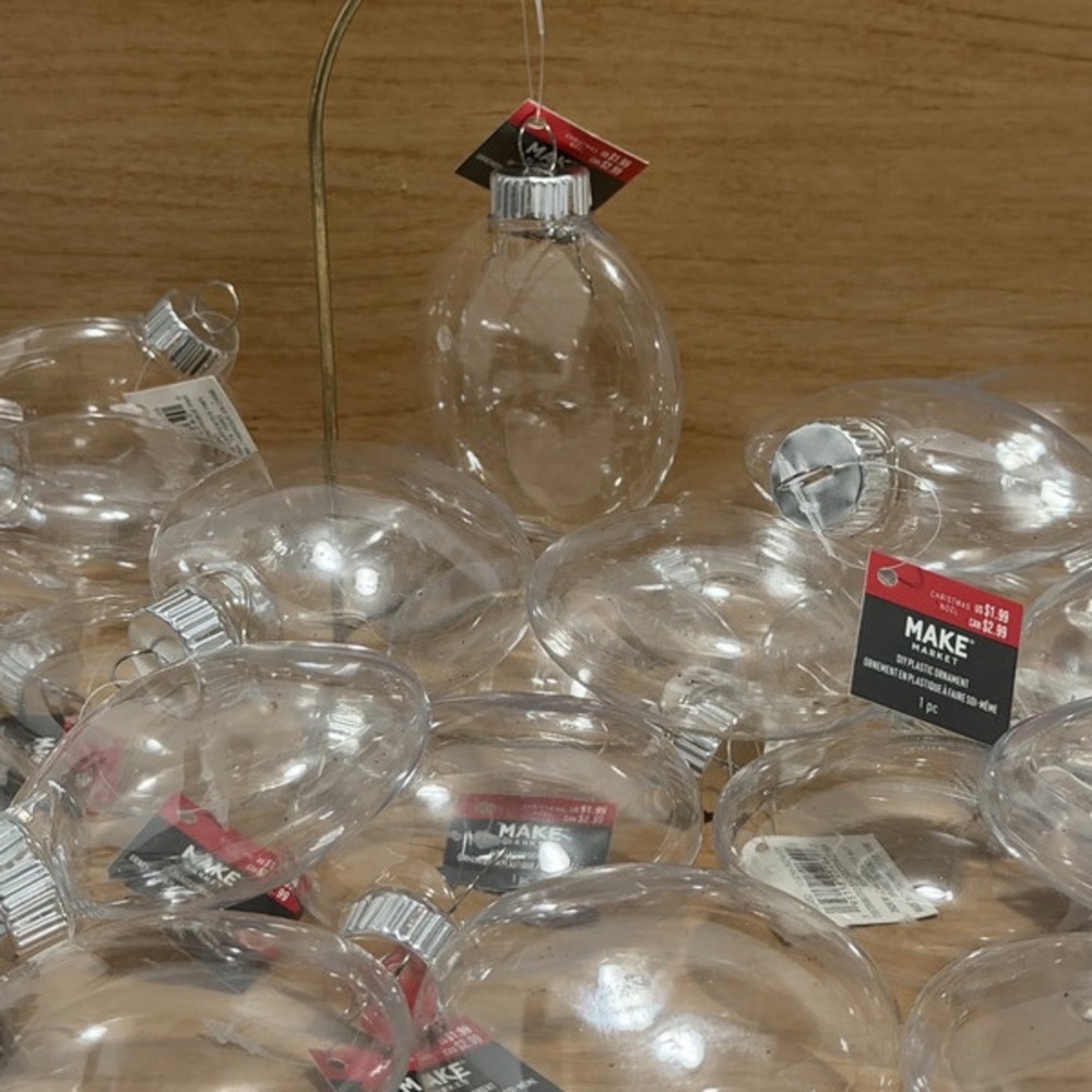 DIY Plastic Ornaments Lot 25 Pieces